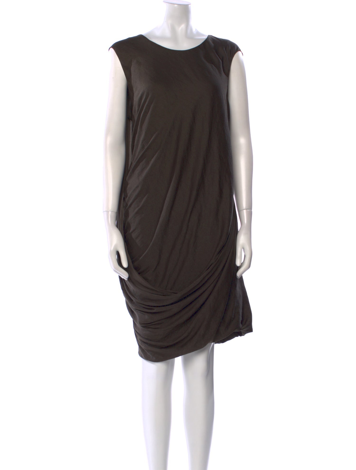 Helmut Lang Bateau Neckline Midi Length Dress