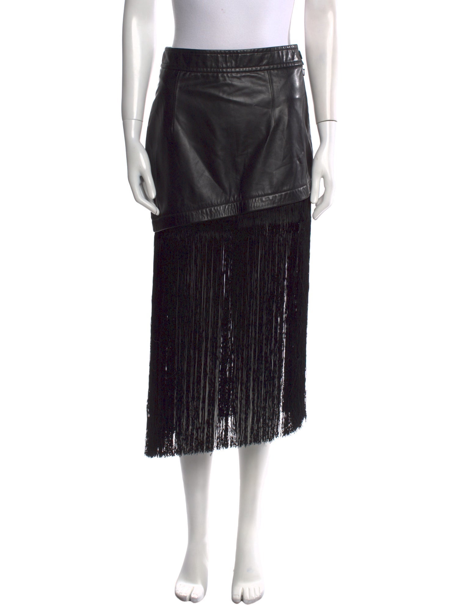 Helmut Lang Leather Mini Skirt