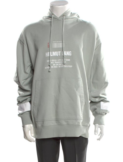 Helmut Lang Graphic Print Crew Neck Hoodie