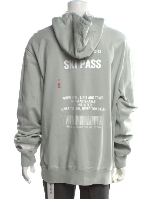 Helmut Lang Graphic Print Crew Neck Hoodie