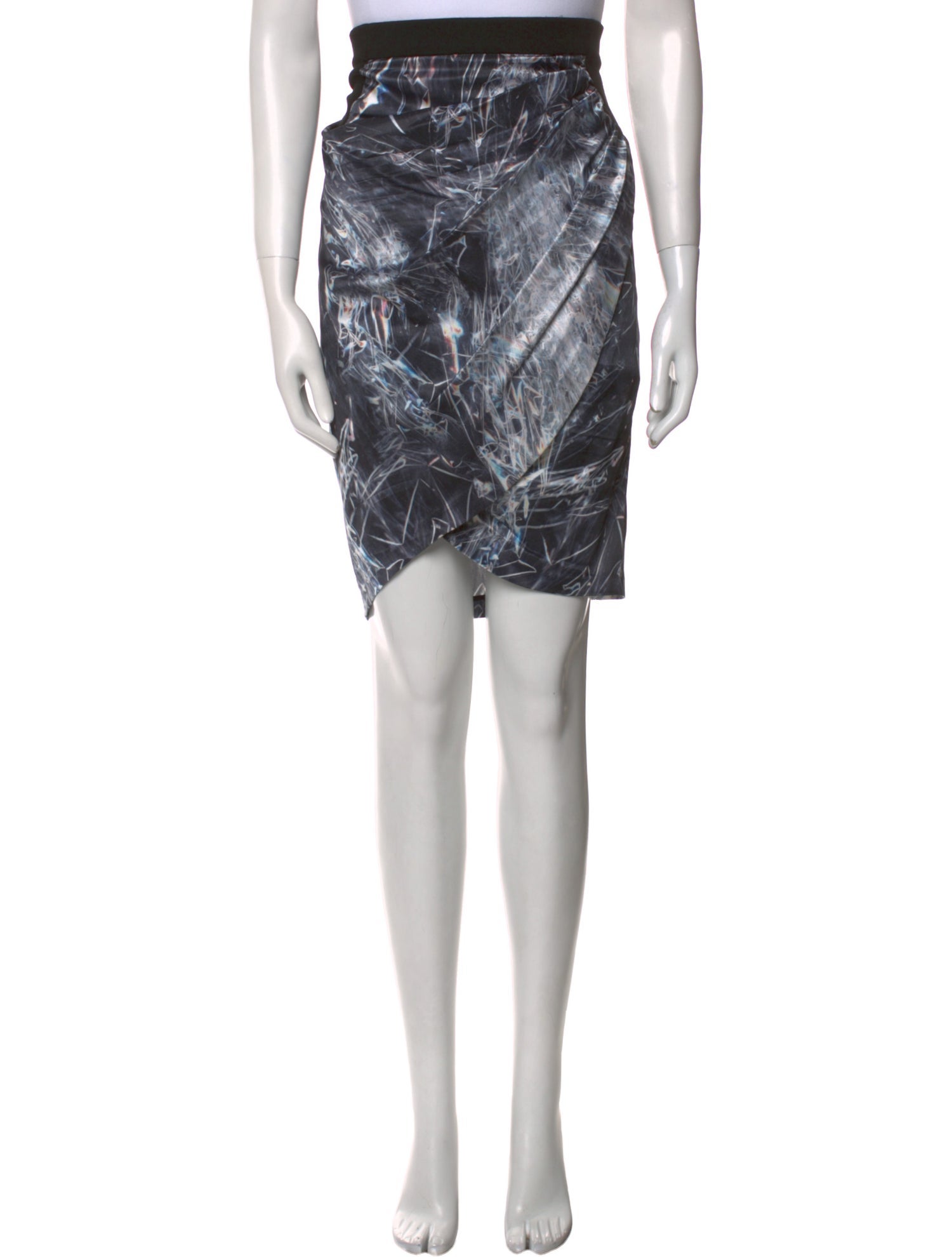 Helmut Lang Silk Knee-Length Skirt