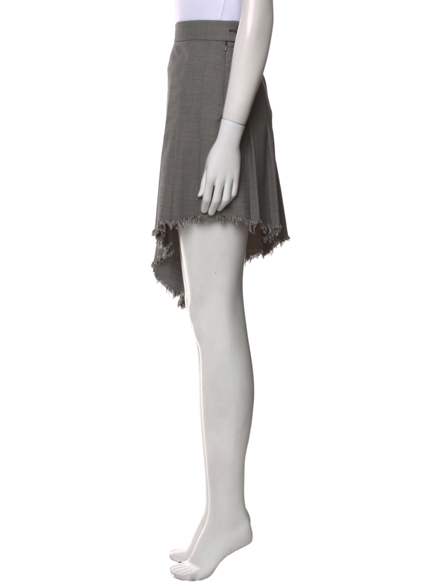 Helmut Lang Raw-Edge Trim Knee-Length Skirt w/ Tags