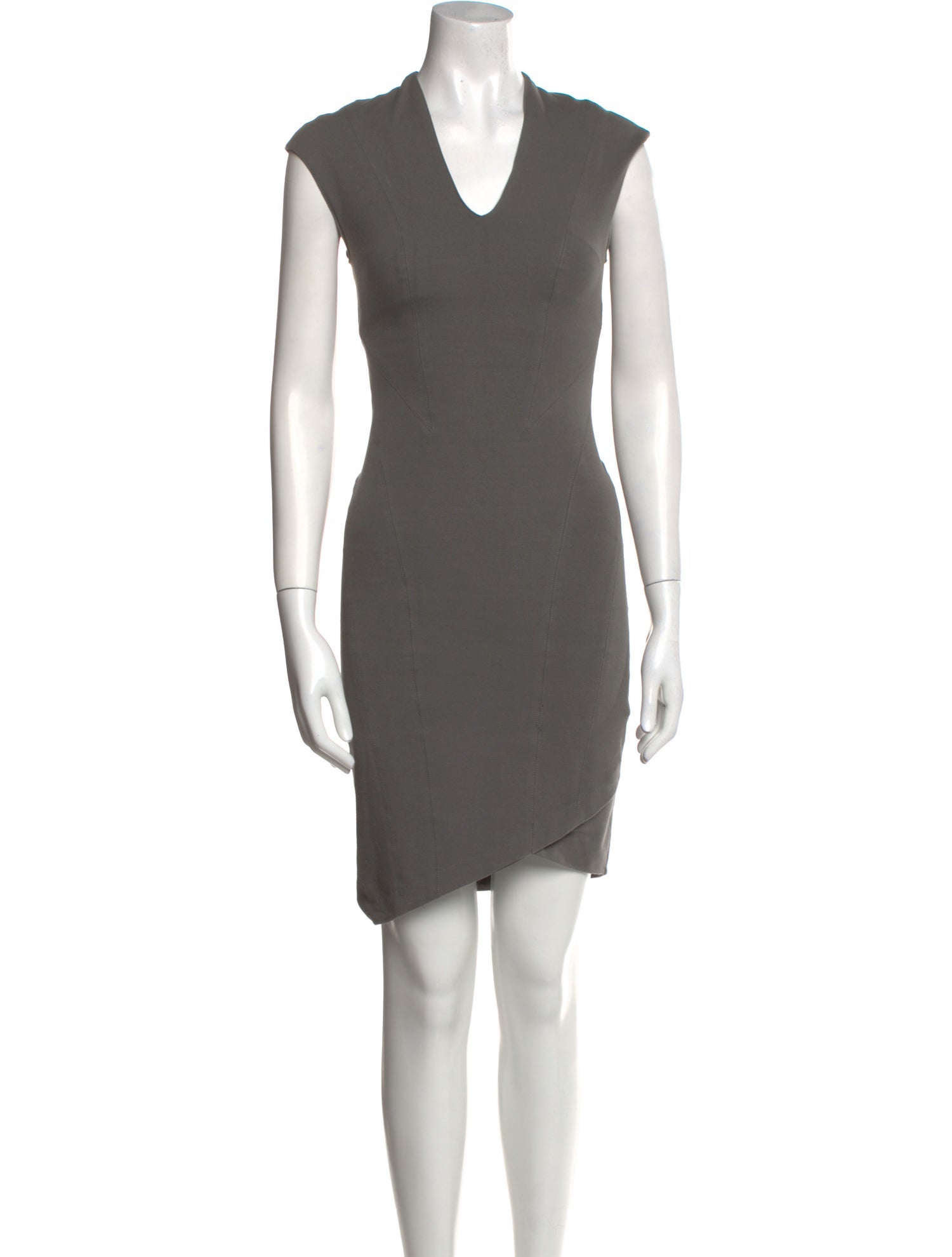 Helmut Lang V-Neck Knee-Length Dress