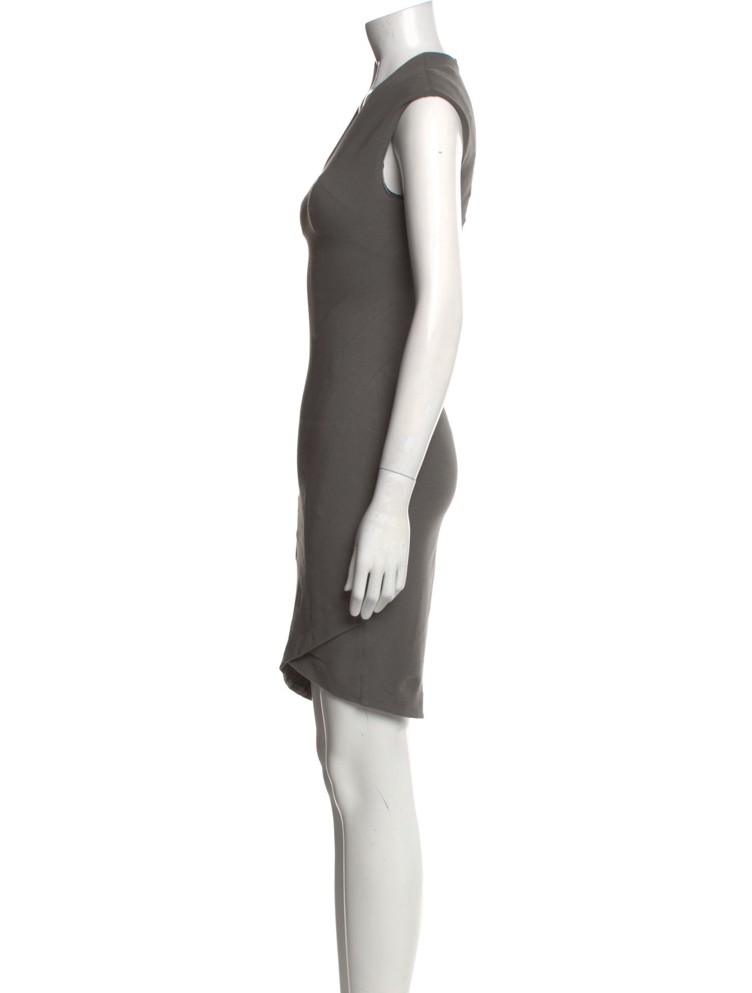 Helmut Lang V-Neck Knee-Length Dress