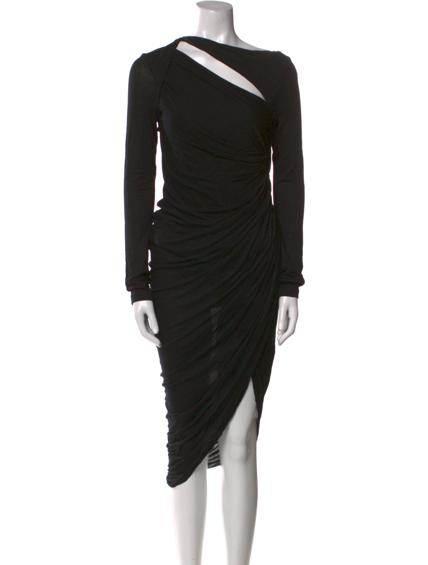 Helmut Lang Cowl Neck Midi Length Dress