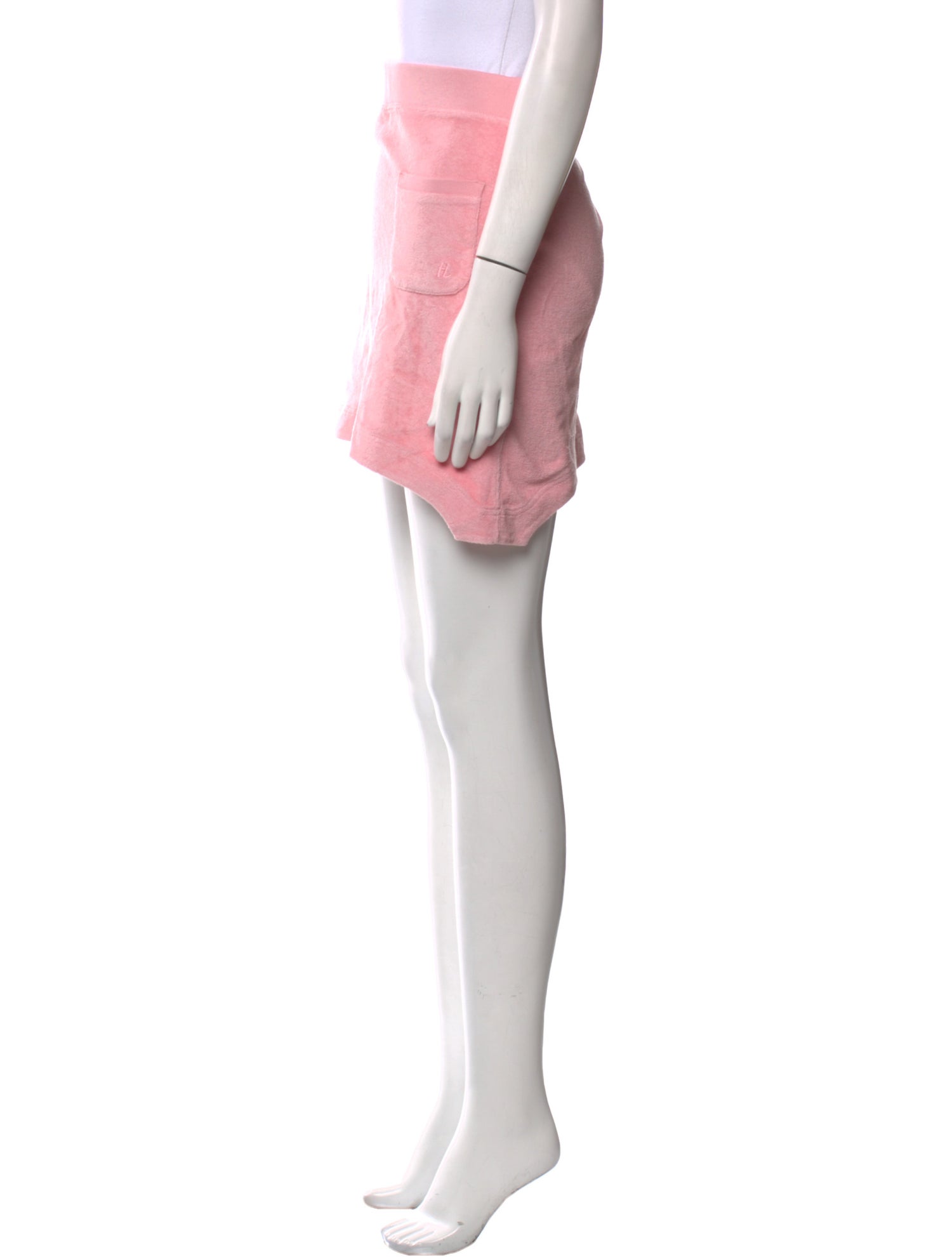 Helmut Lang Raw-Edge Trim Mini Skirt