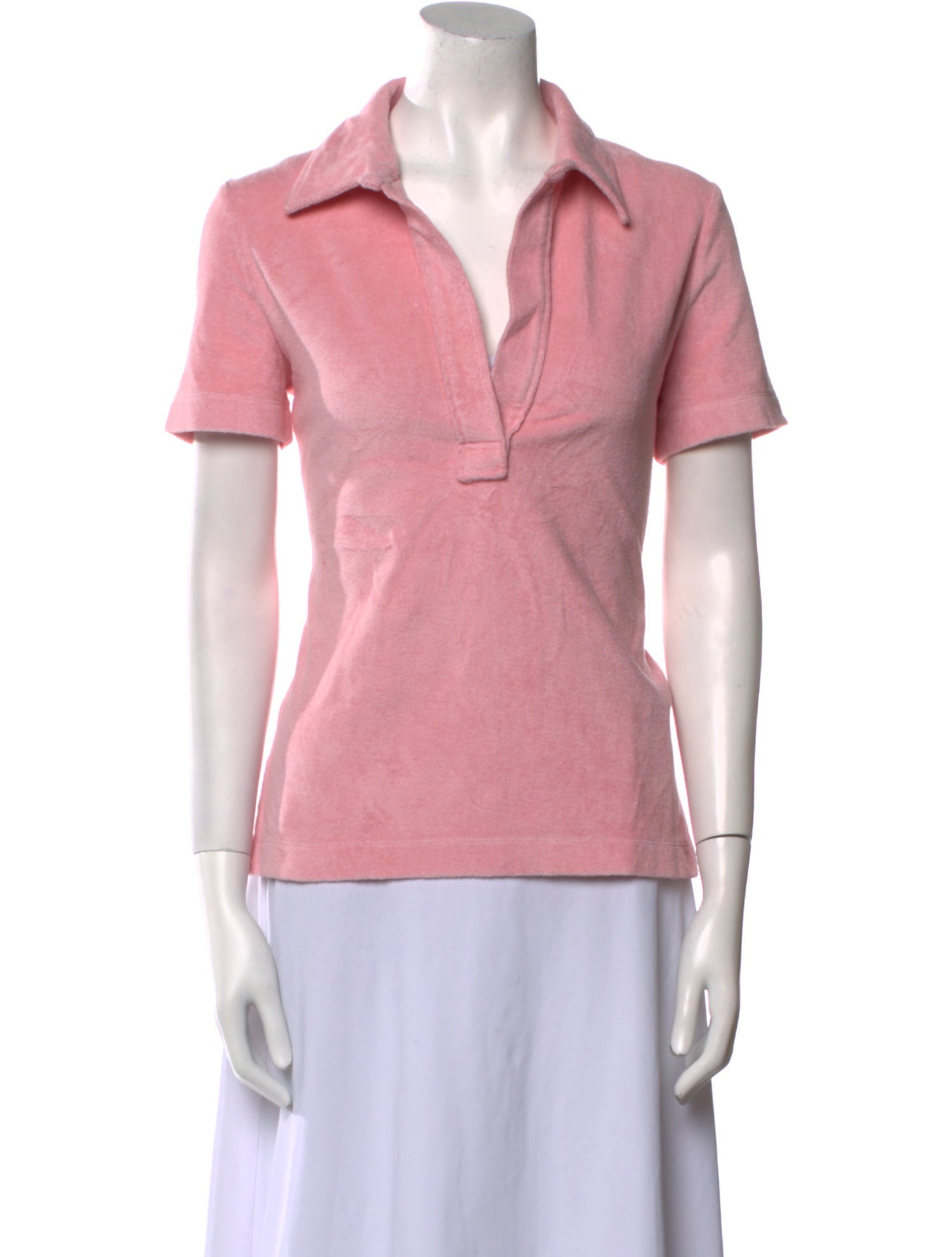 Helmut Lang V-Neck Short Sleeve Polo