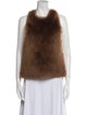 Helmut Lang Shearling Mock Neck Top