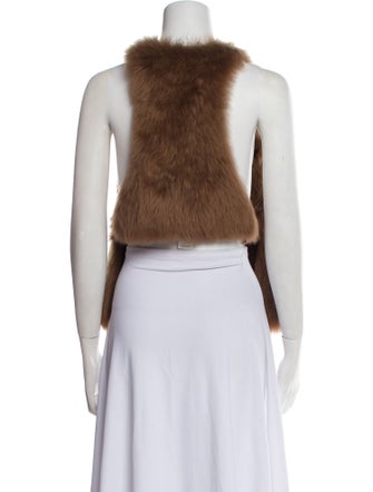 Helmut Lang Shearling Mock Neck Top