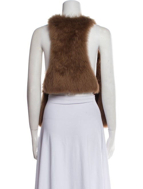 Helmut Lang Shearling Mock Neck Top