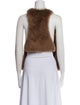 Helmut Lang Shearling Mock Neck Top