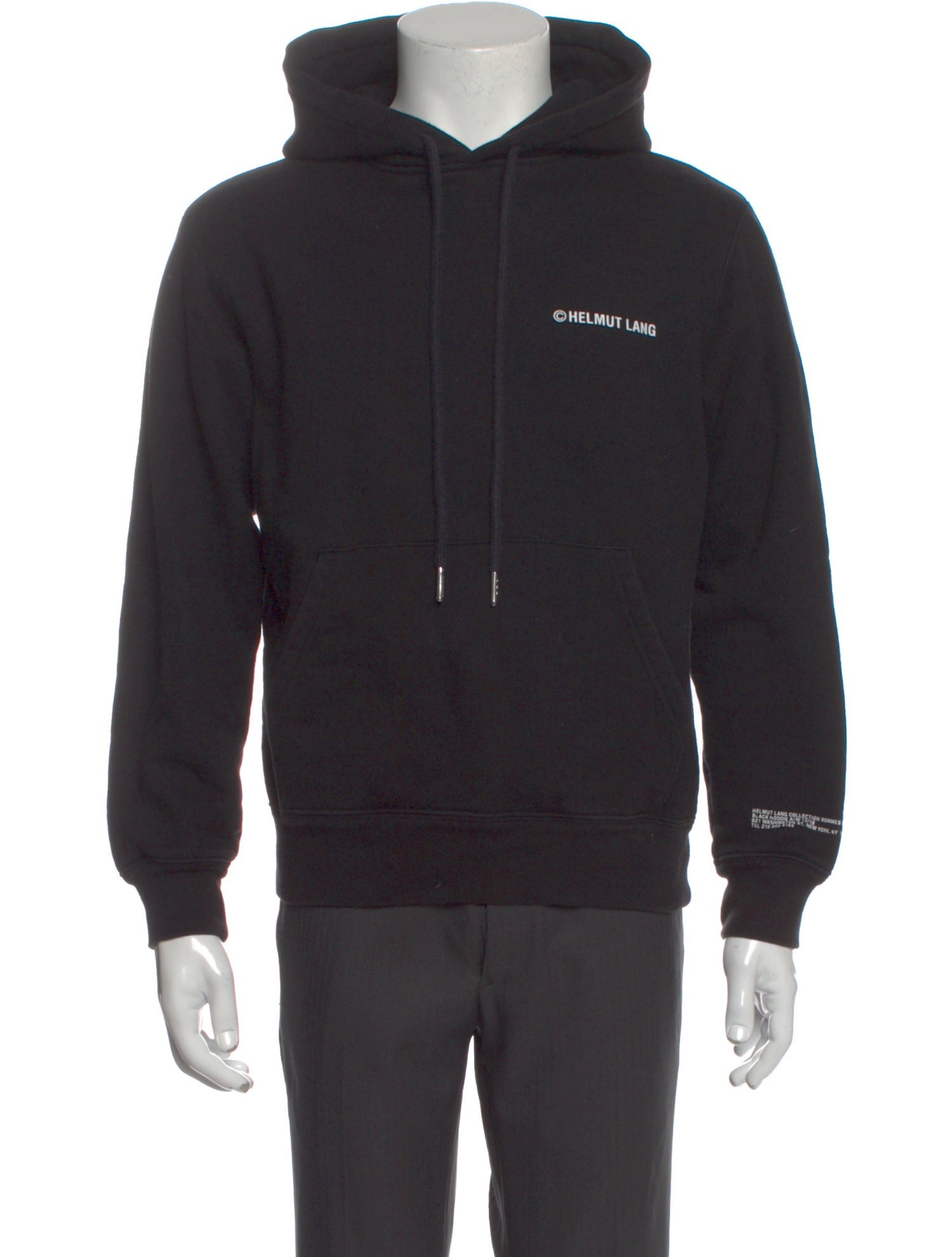 Helmut Lang Graphic Print Crew Neck Hoodie