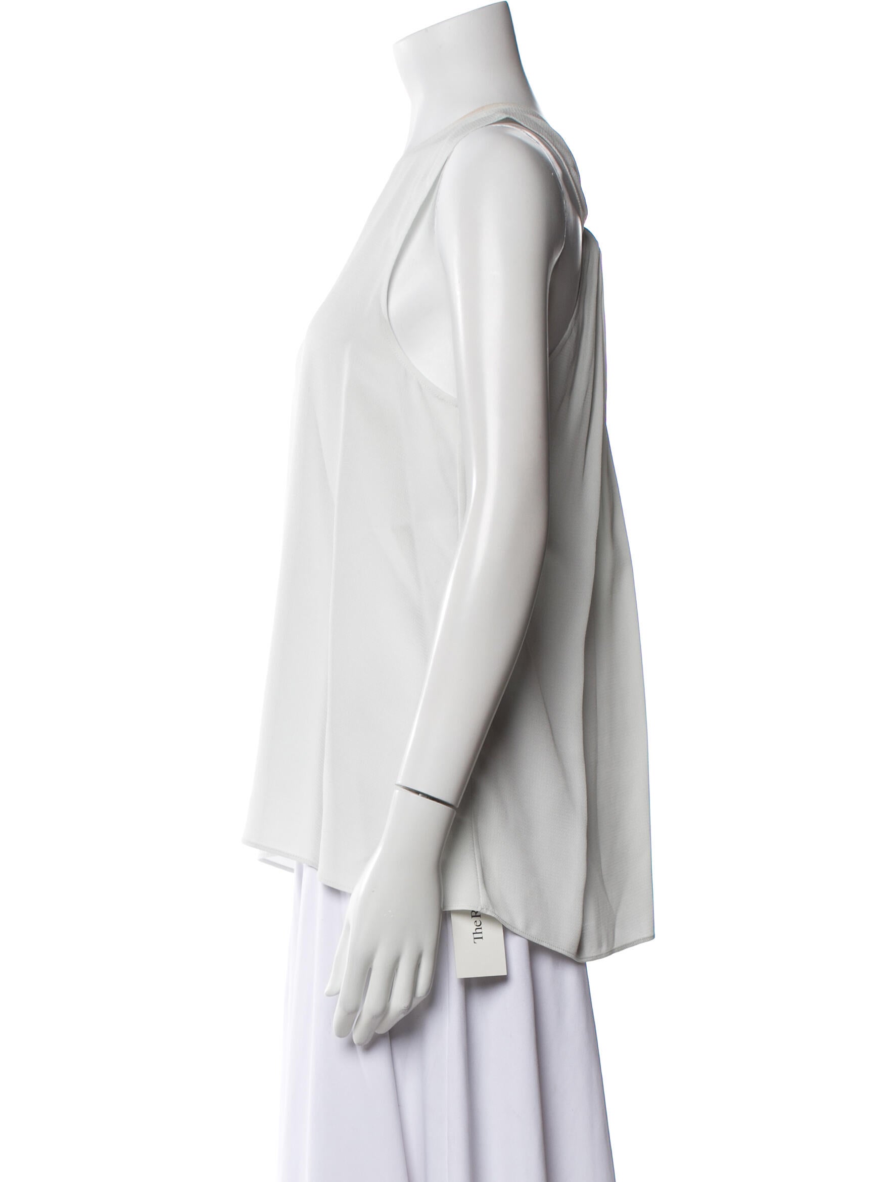 Helmut Lang V-Neck Sleeveless Blouse