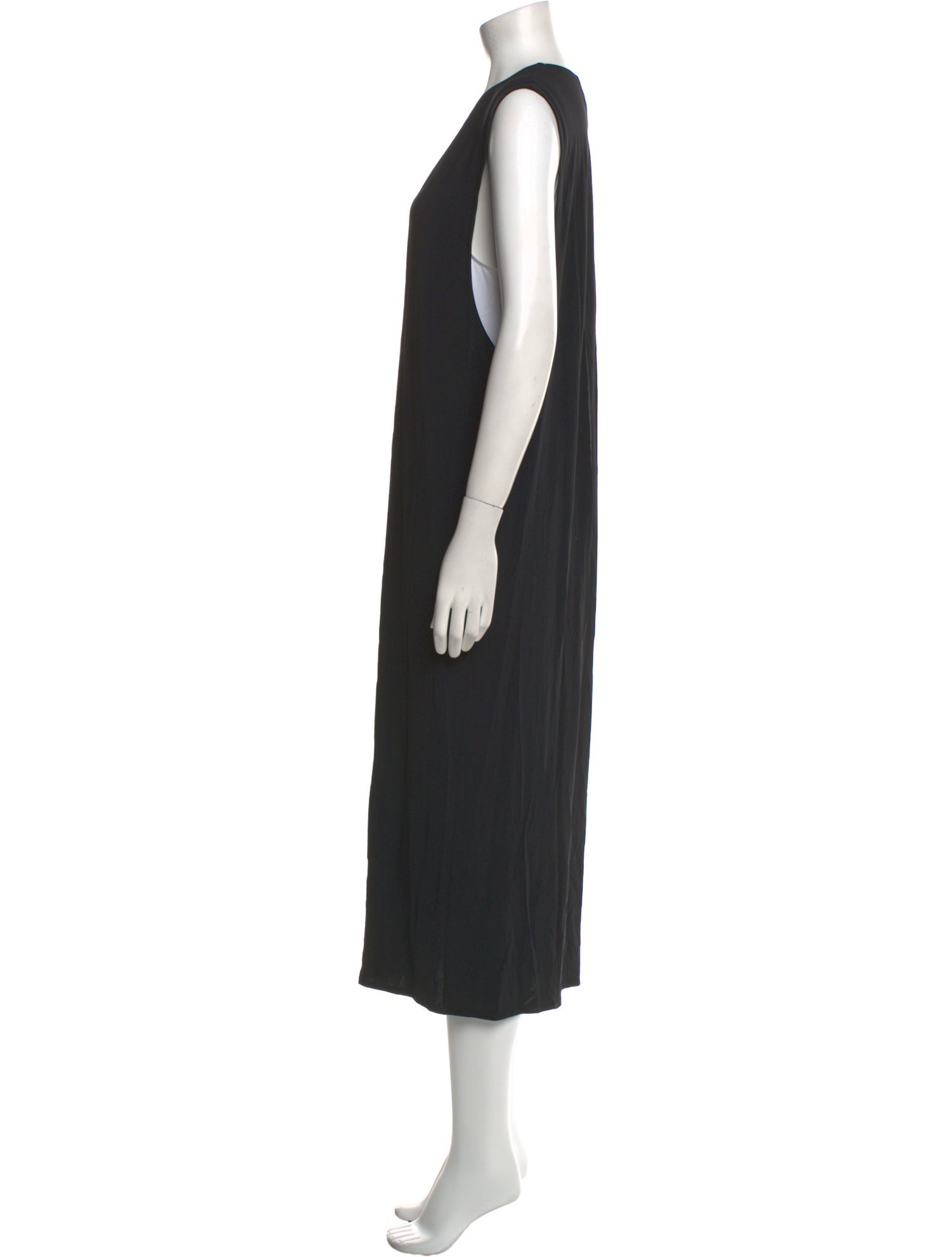 Helmut Lang V-Neck Midi Length Dress
