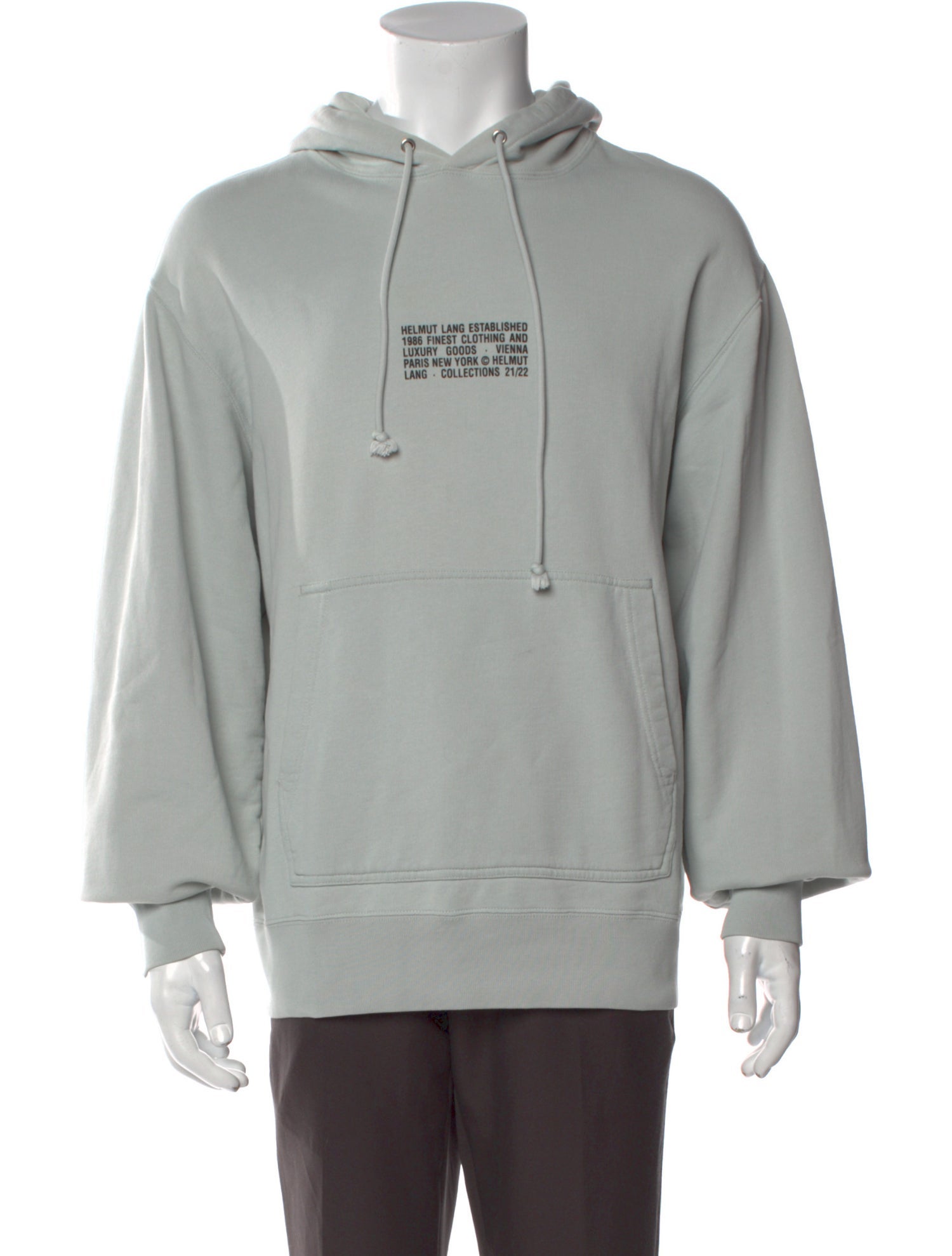 Helmut Lang Graphic Print Crew Neck Hoodie