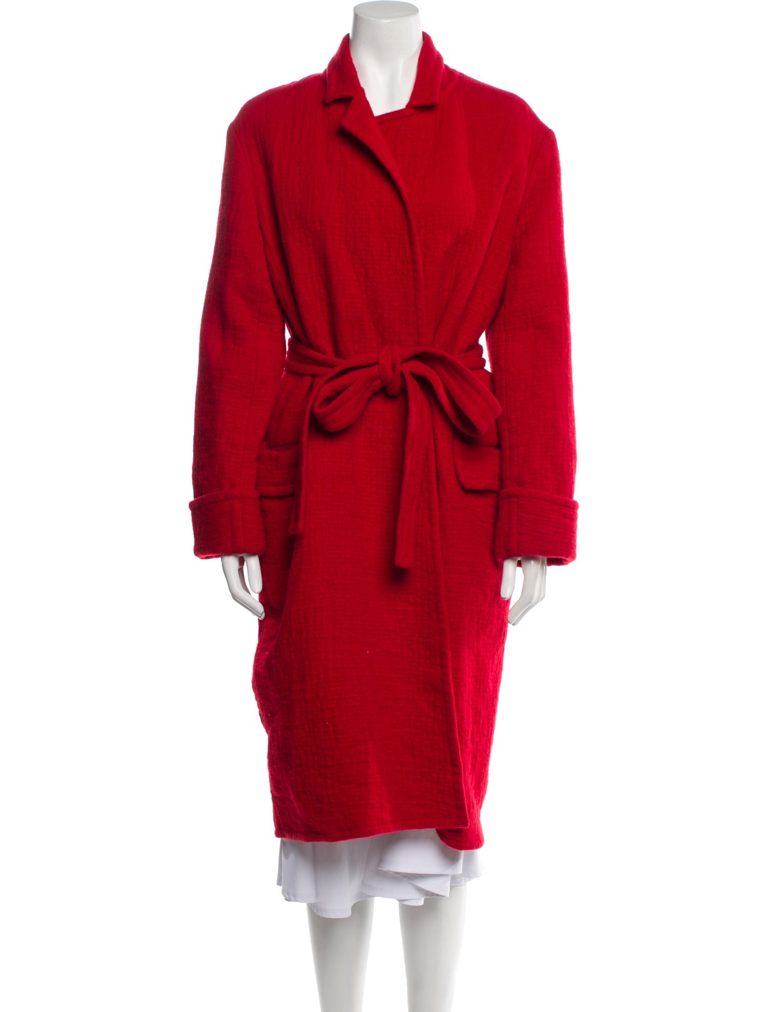Helmut Lang Virgin Wool Trench Coat