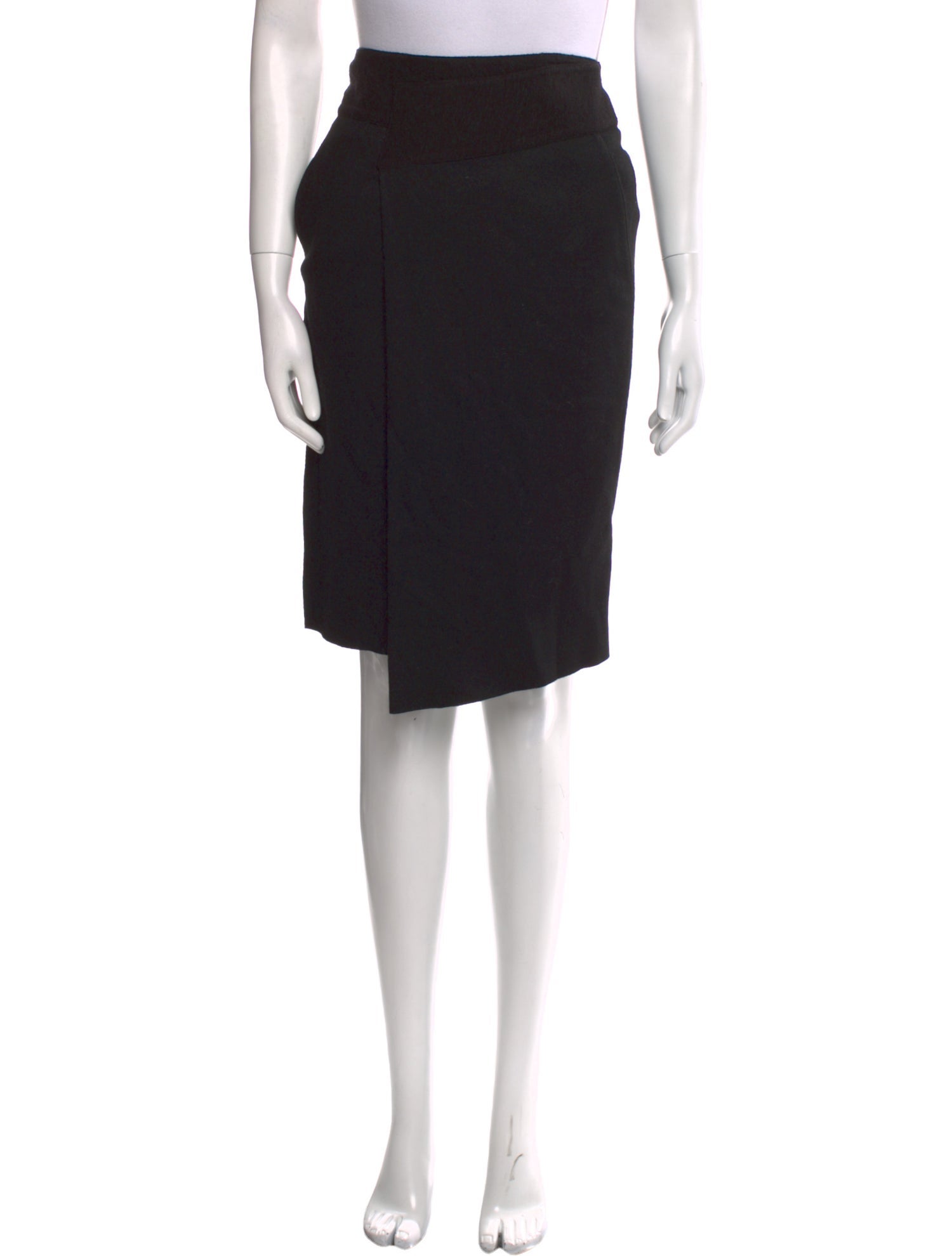 Helmut Lang Wool Knee-Length Skirt