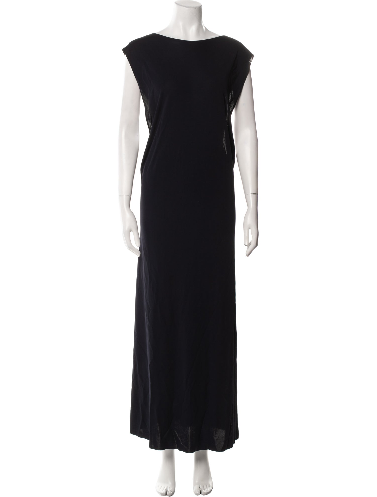 Helmut Lang Bateau Neckline Long Dress