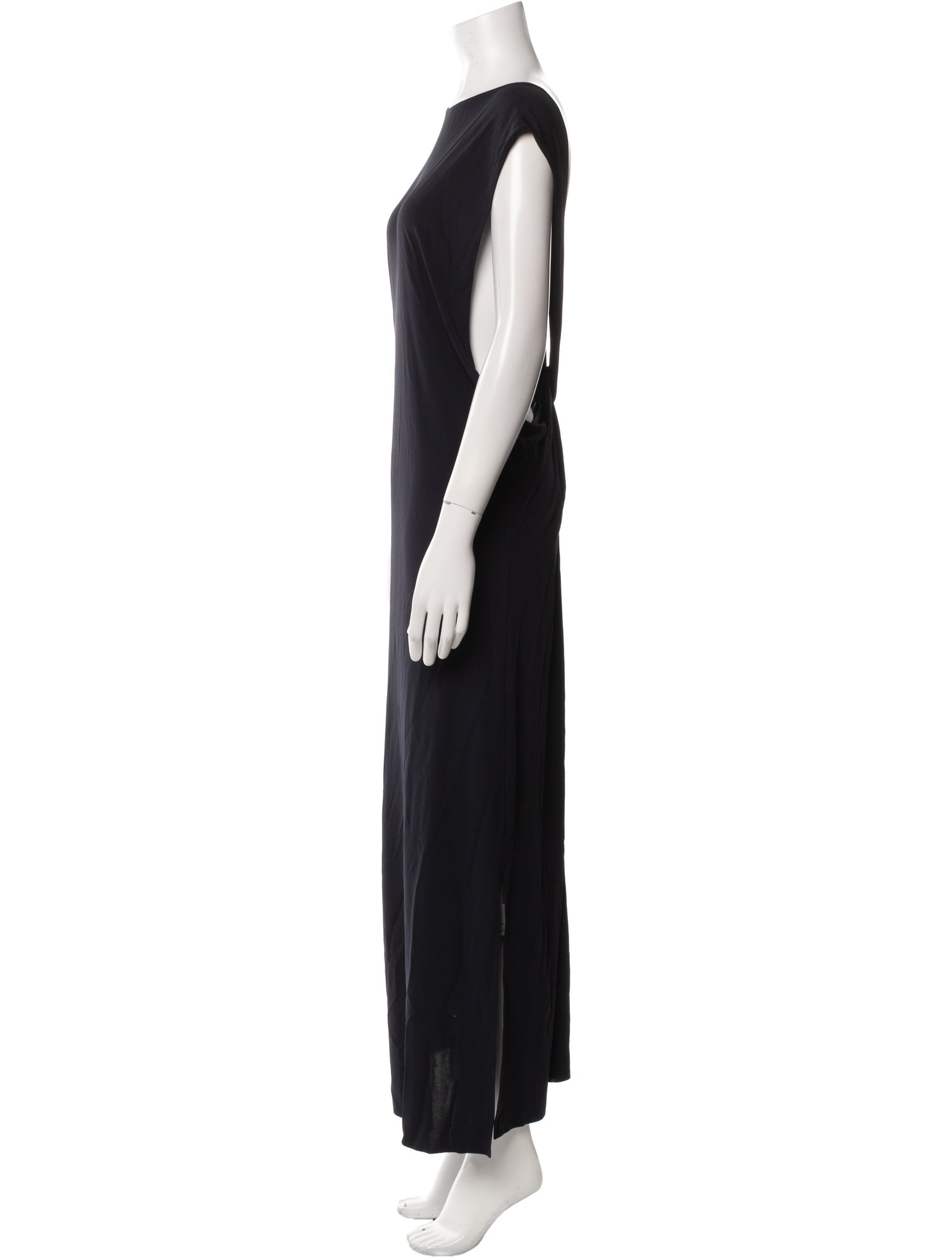 Helmut Lang Bateau Neckline Long Dress