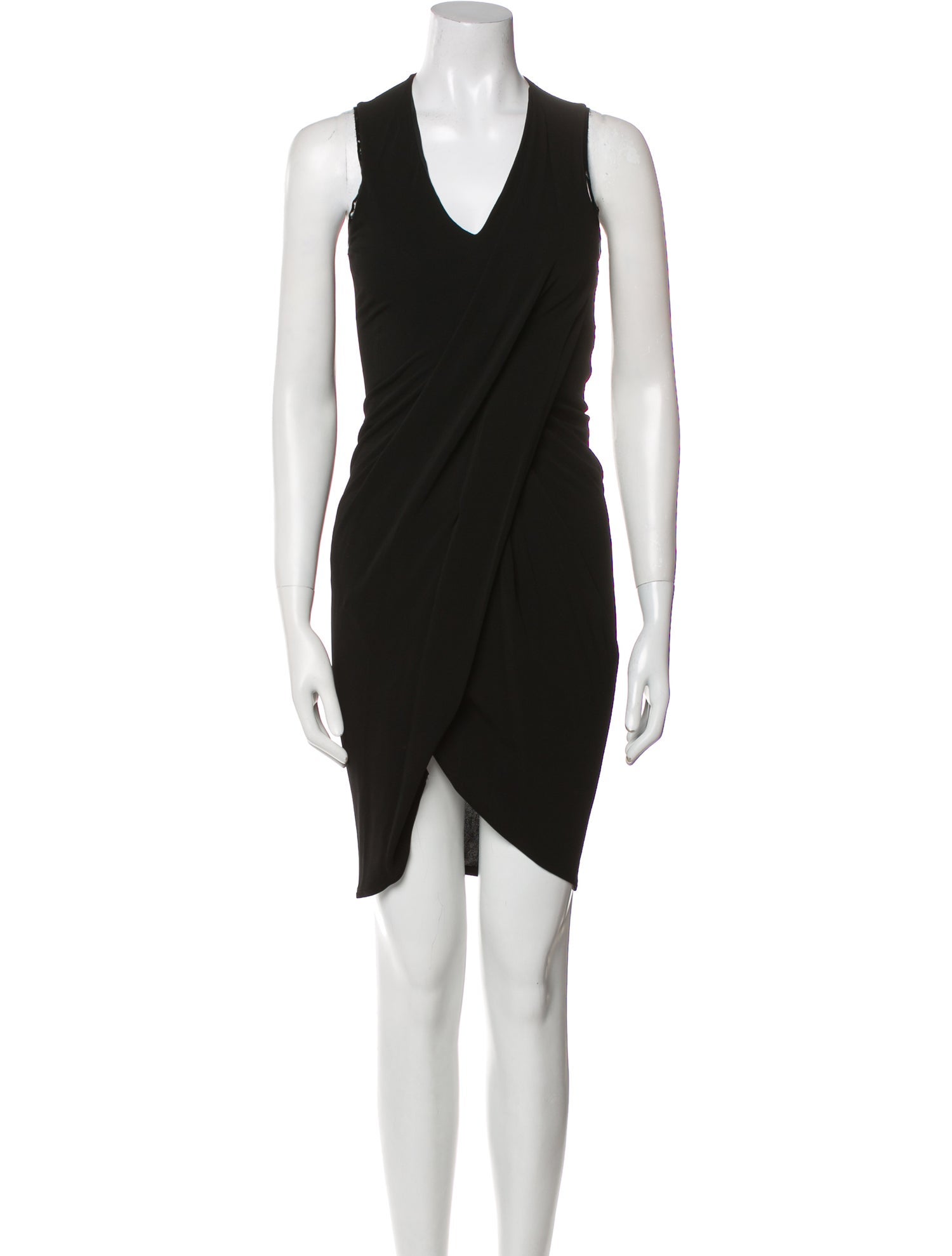 Helmut Lang V-Neck Knee-Length Dress