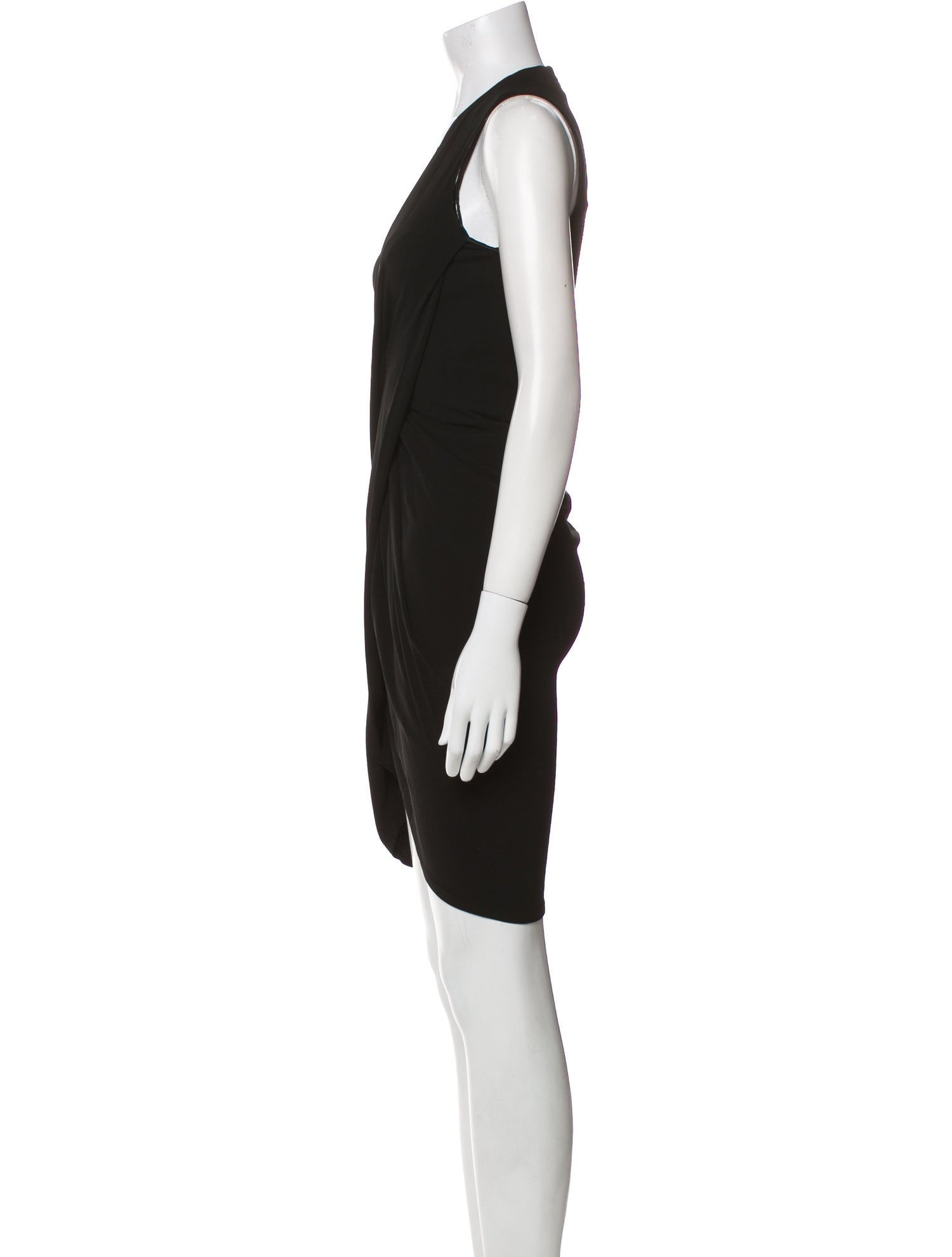 Helmut Lang V-Neck Knee-Length Dress