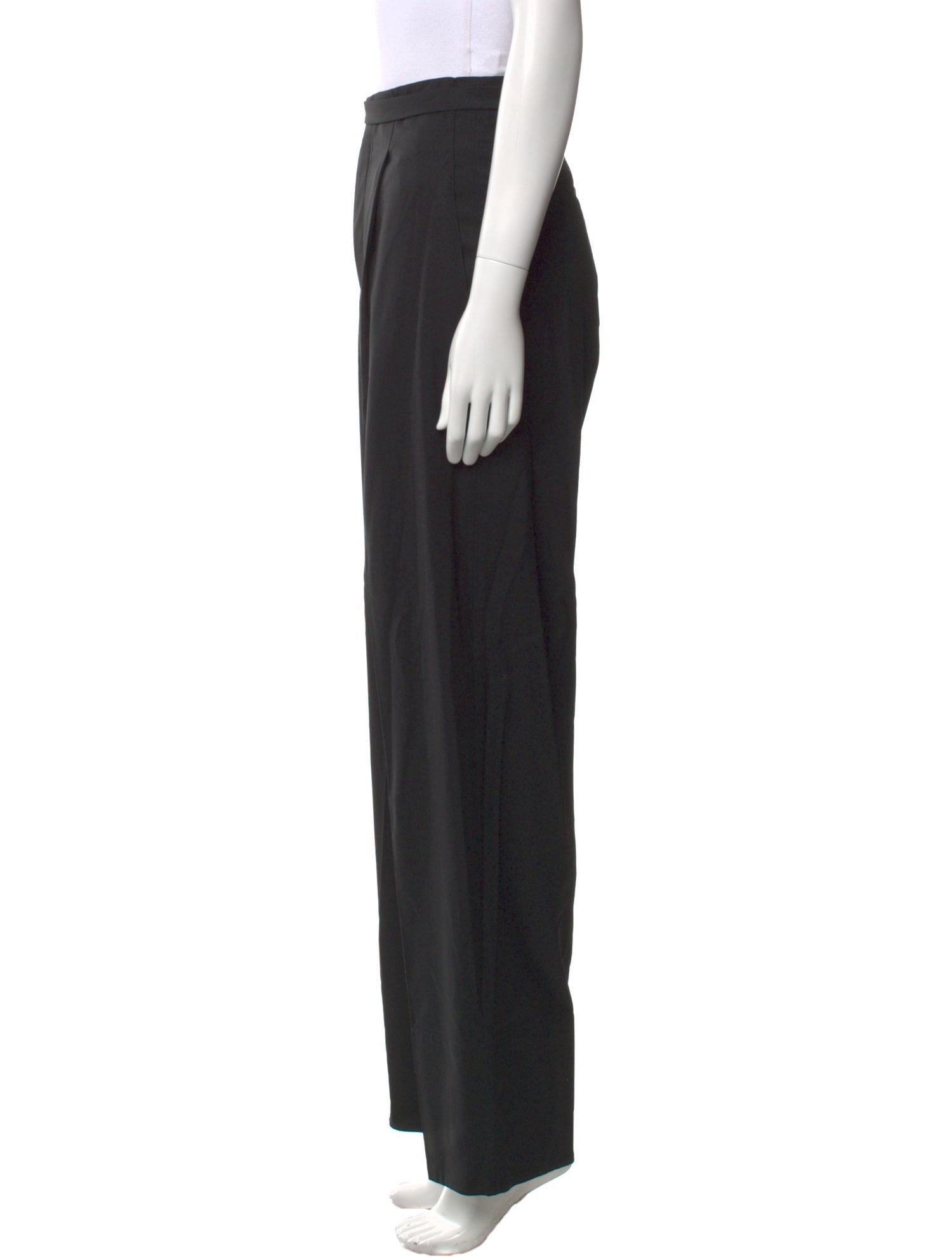 Helmut Lang Virgin Wool Wide Leg Pants