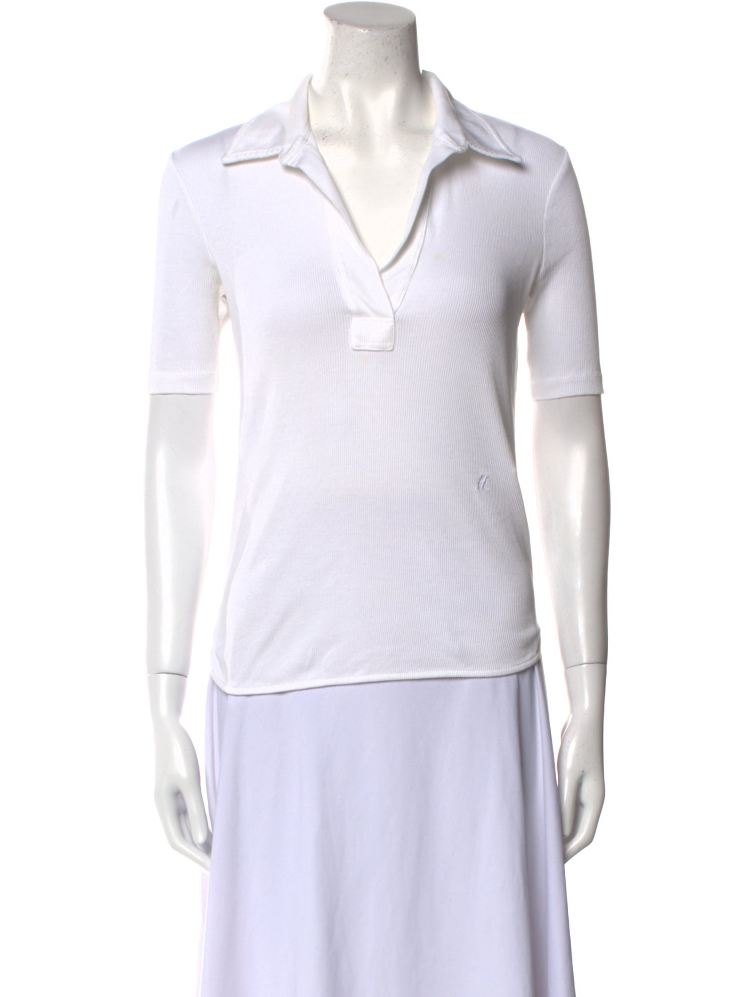 Helmut Lang V-Neck Short Sleeve Polo