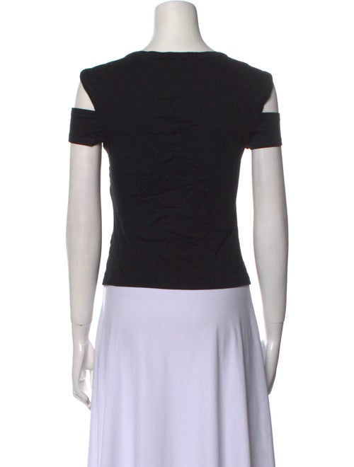 Helmut Lang Square Neckline Short Sleeve Top