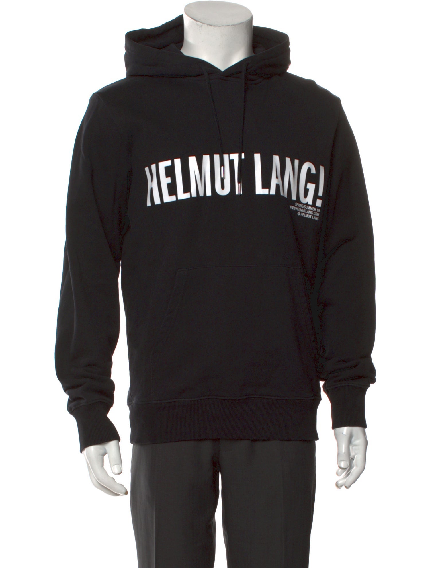 Helmut Lang Graphic Print Crew Neck Hoodie