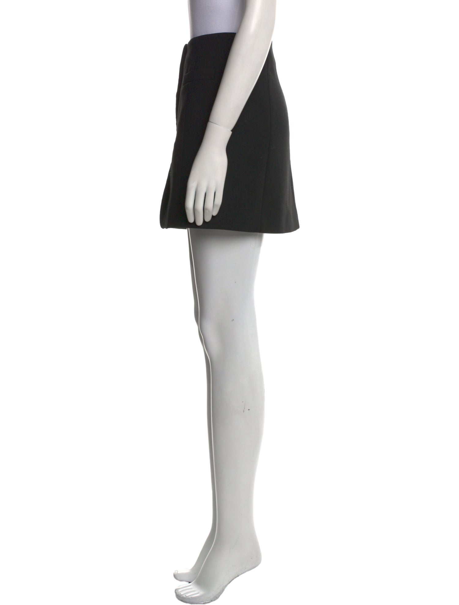 Helmut Lang Leather Trim Embellishment Mini Skirt w/ Tags