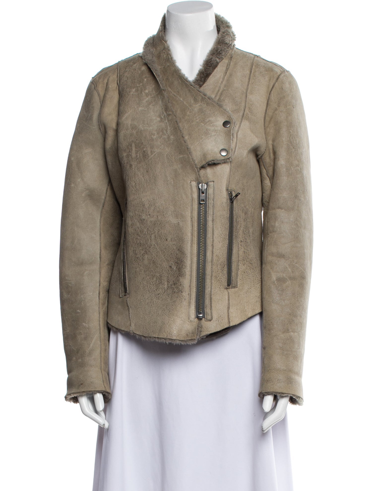 Helmut Lang Shearling Fur Jacket