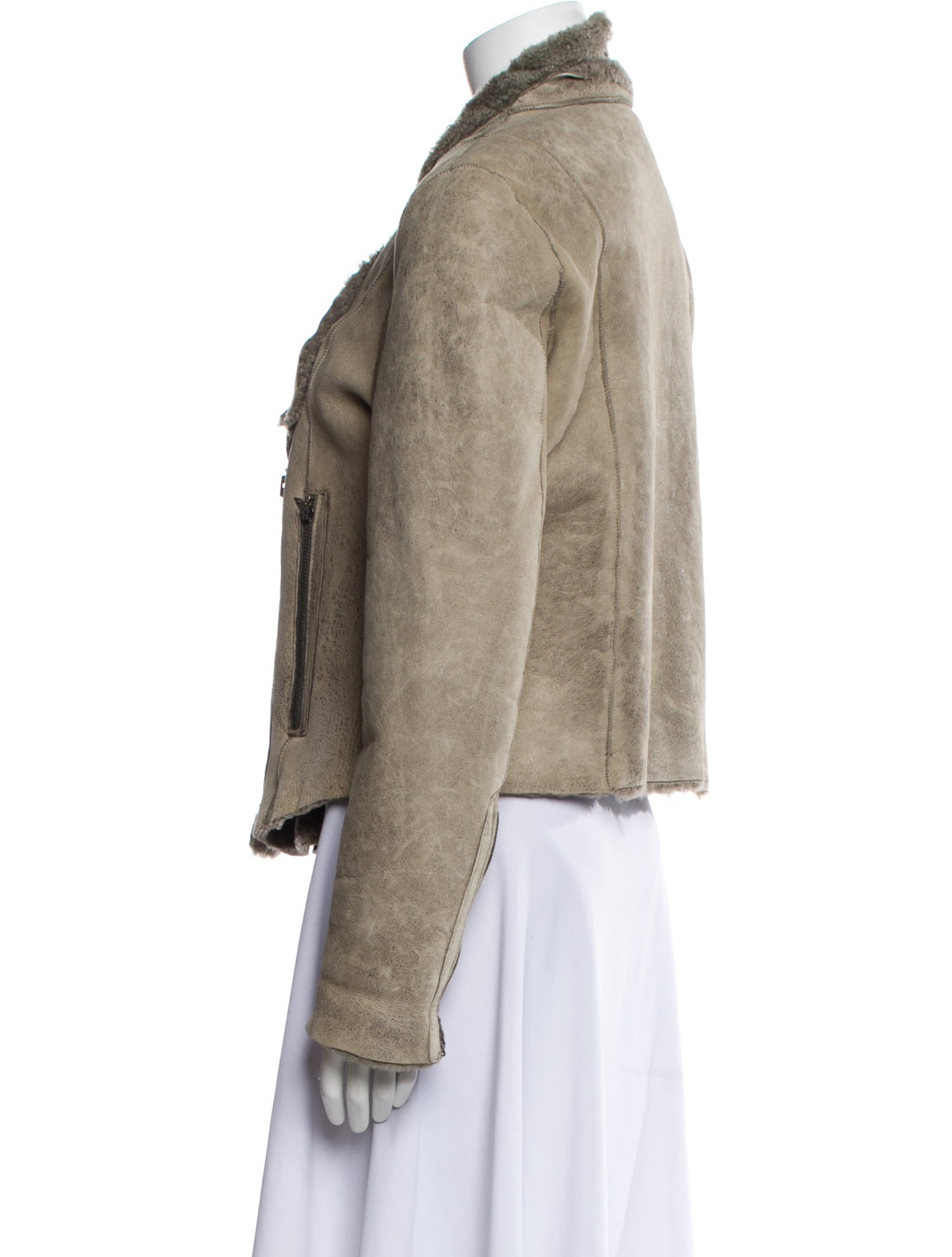 Helmut Lang Shearling Fur Jacket