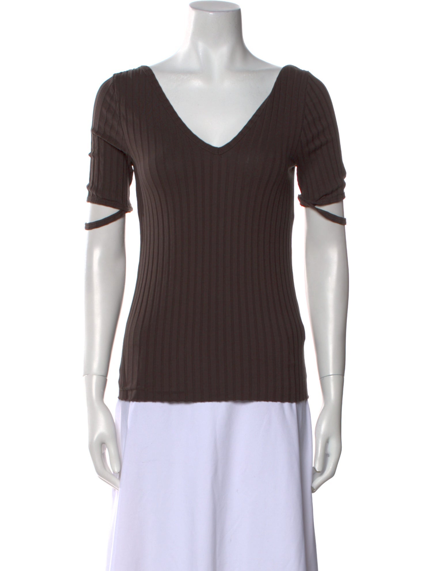 Helmut Lang V-Neck Short Sleeve T-Shirt