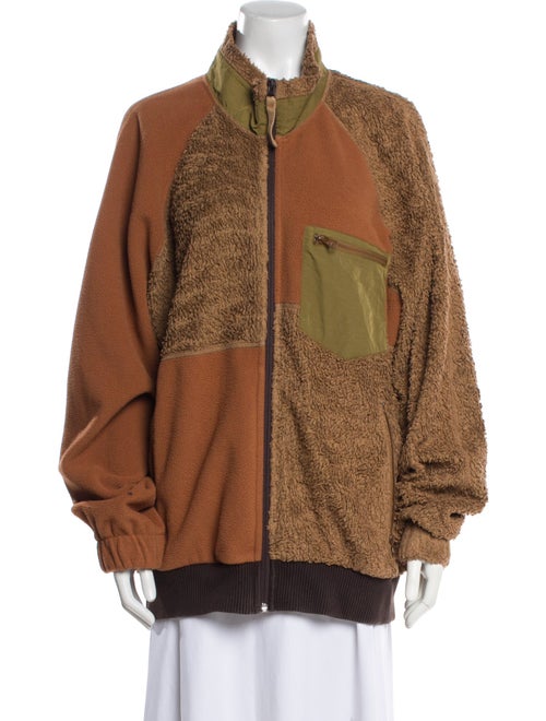 Helmut Lang Colorblock Pattern Bomber Jacket