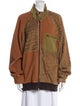 Helmut Lang Colorblock Pattern Bomber Jacket