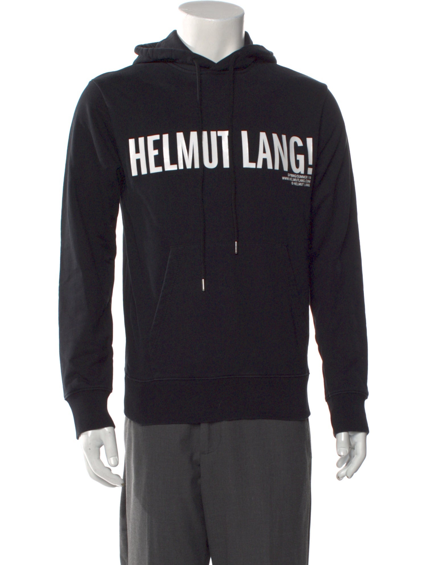 Helmut Lang Graphic Print Crew Neck Hoodie