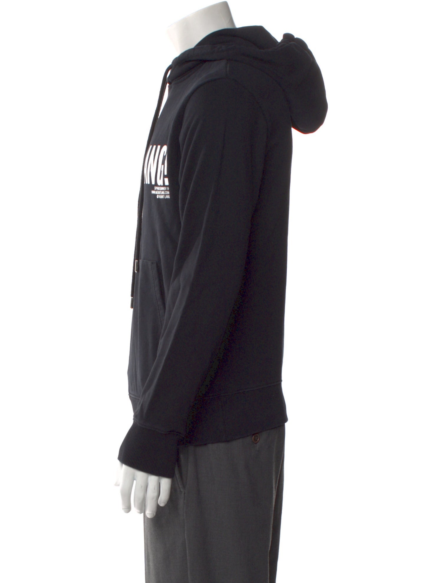 Helmut Lang Graphic Print Crew Neck Hoodie