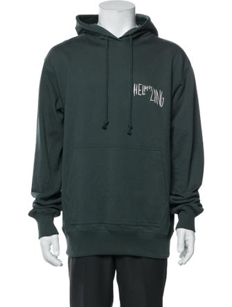 Helmut Lang Graphic Print Crew Neck Hoodie