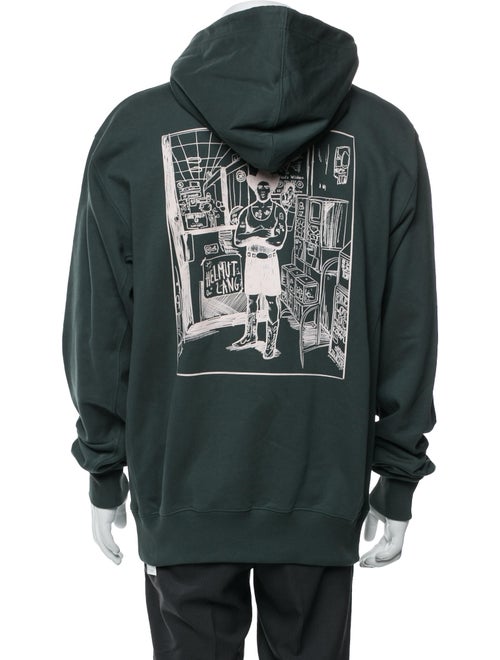Helmut Lang Graphic Print Crew Neck Hoodie