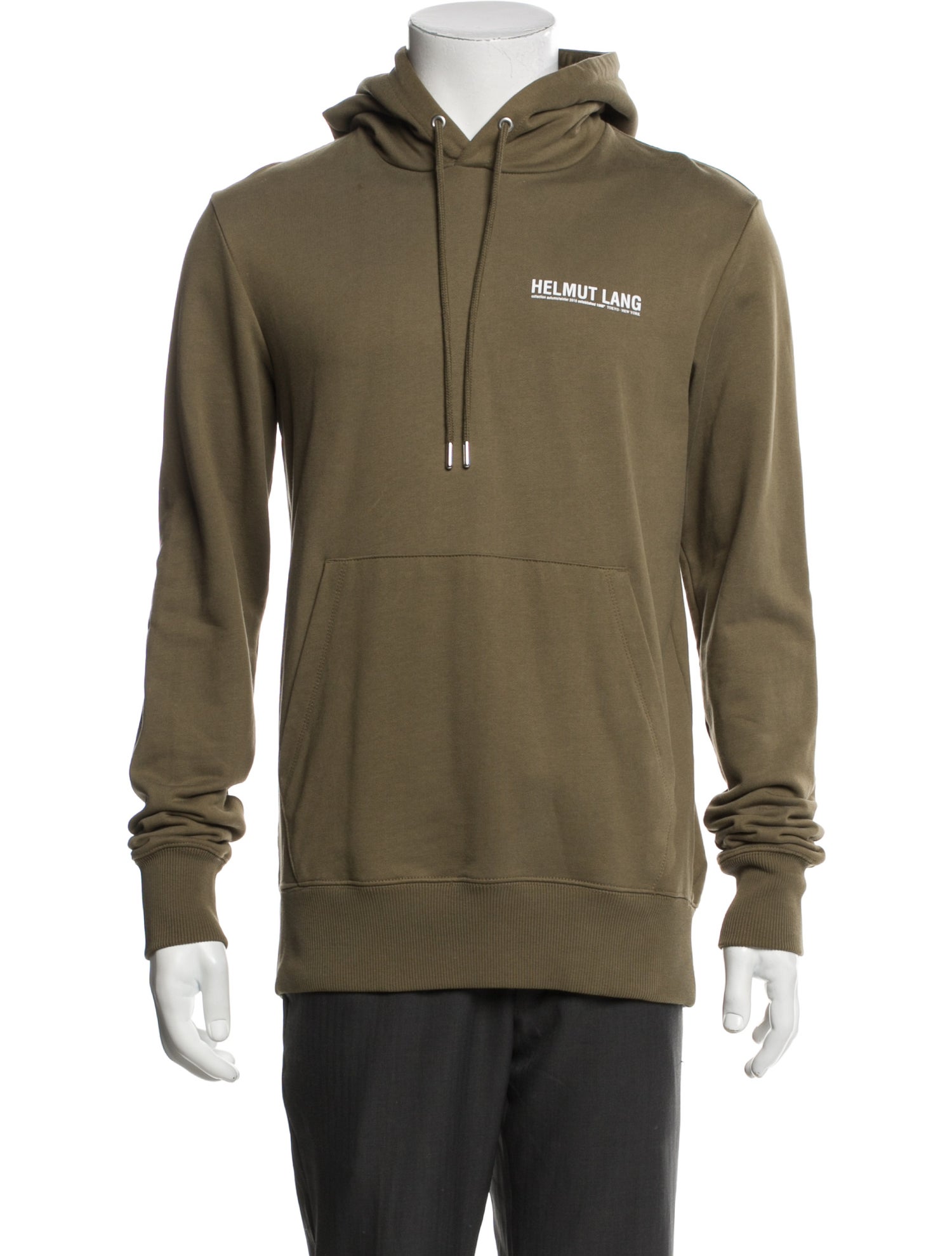 Helmut Lang Graphic Print Crew Neck Hoodie