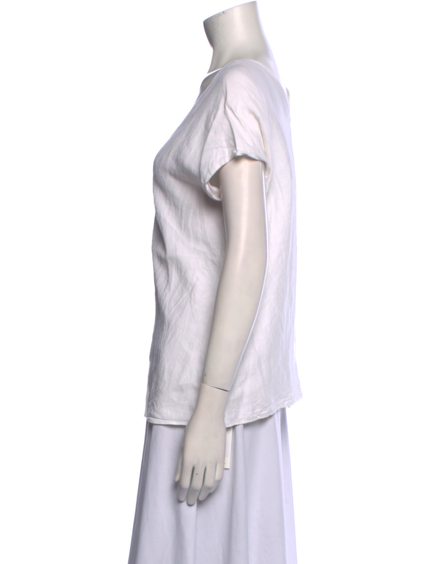 Helmut Lang Linen V-Neck Top