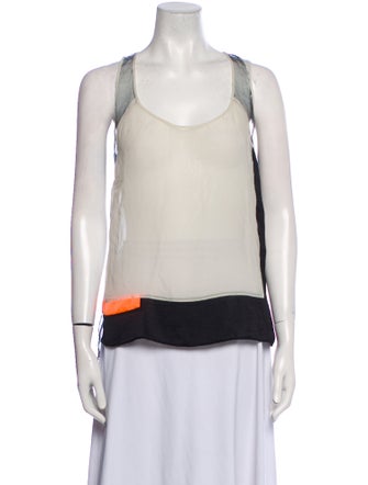 Helmut Lang Scoop Neck Sleeveless Top