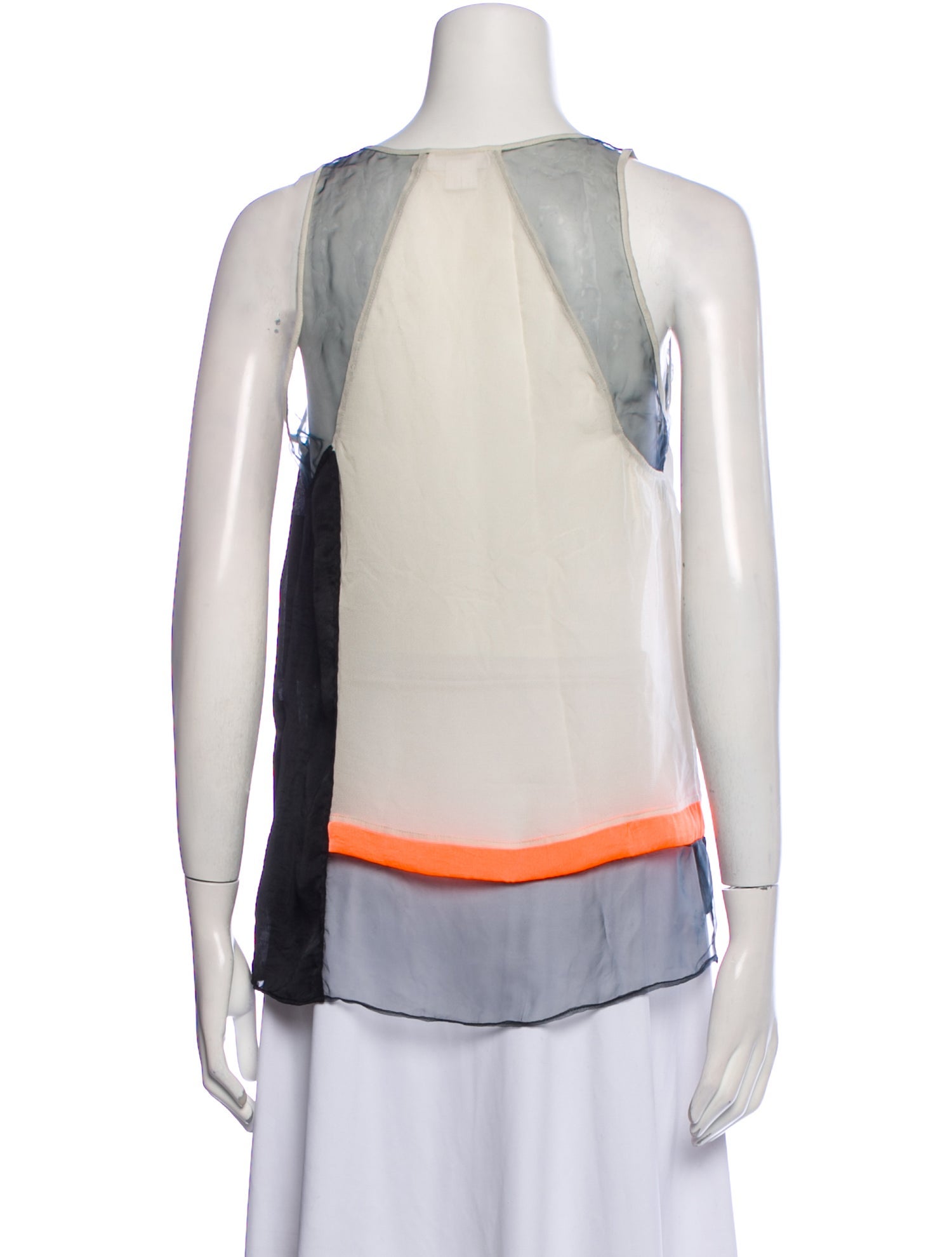 Helmut Lang Scoop Neck Sleeveless Top