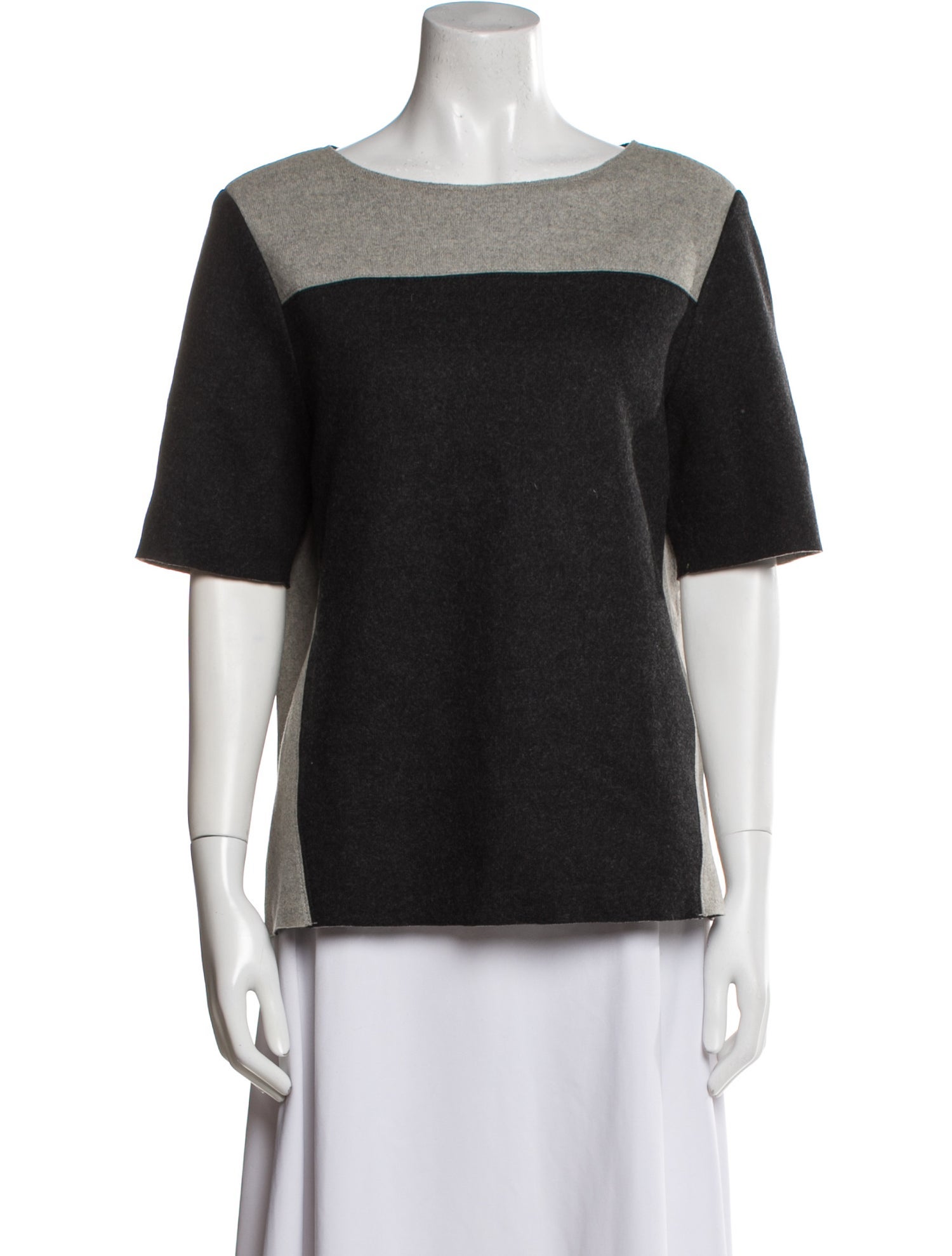 Helmut Lang Wool Bateau Neckline T-Shirt