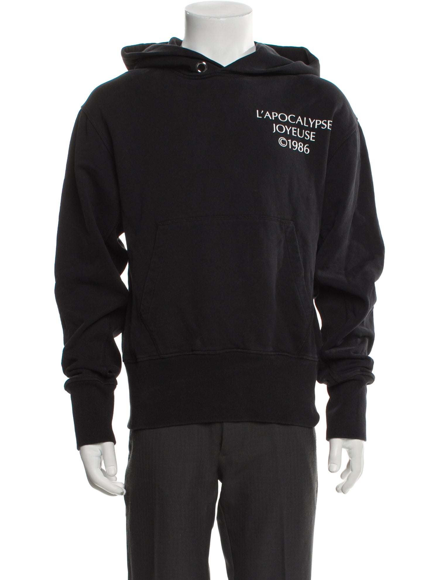 Helmut Lang Graphic Print Crew Neck Hoodie