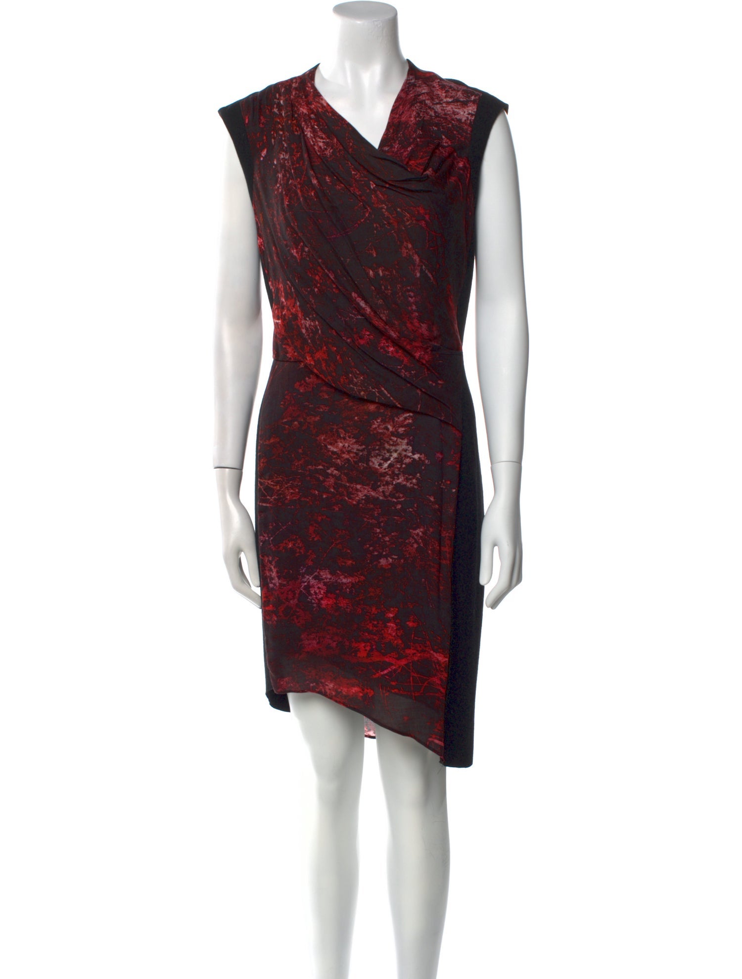 Helmut Lang Printed Knee-Length Dress