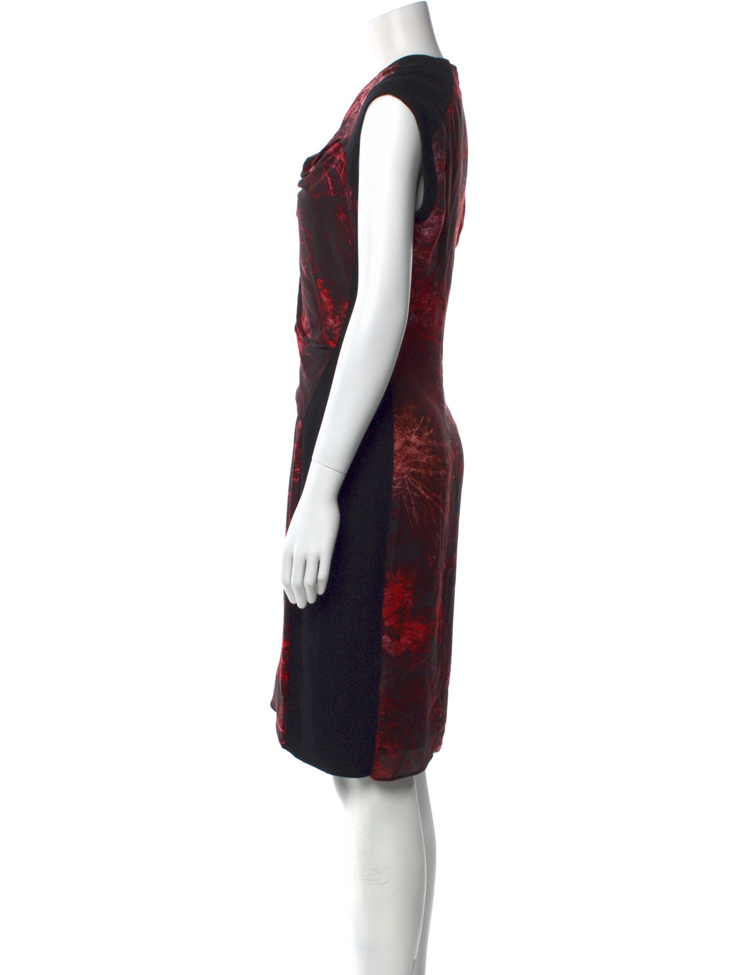 Helmut Lang Printed Knee-Length Dress