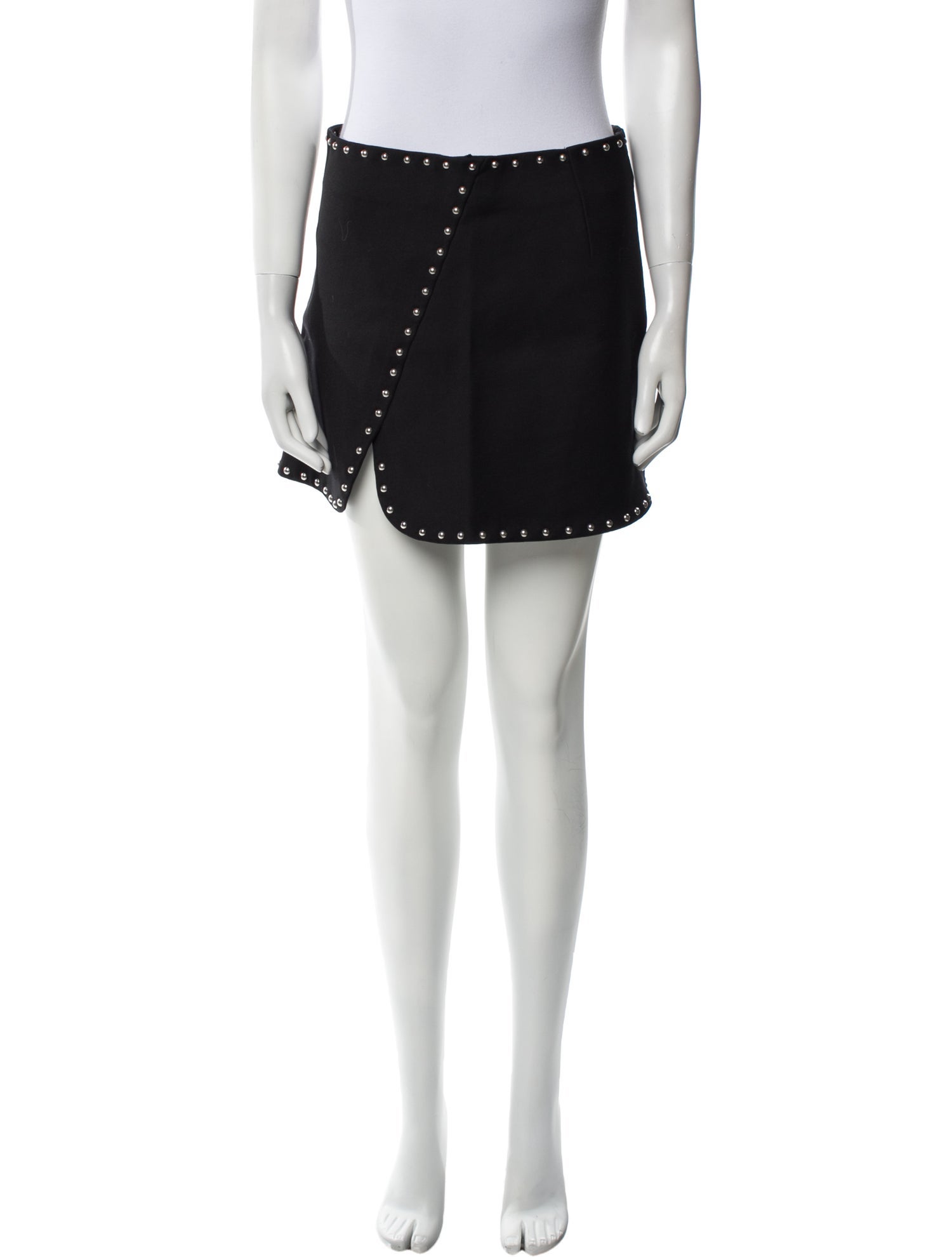Helmut Lang Studded Accents Mini Skirt