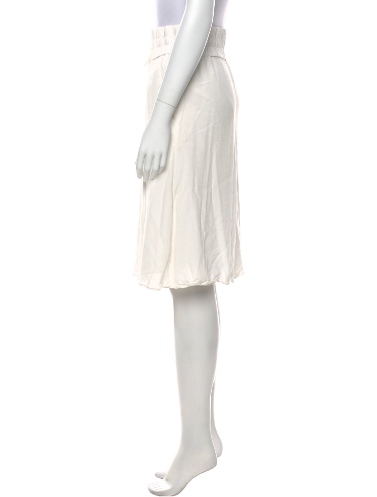 Helmut Lang Ruffle Embellishment Knee-Length Skirt