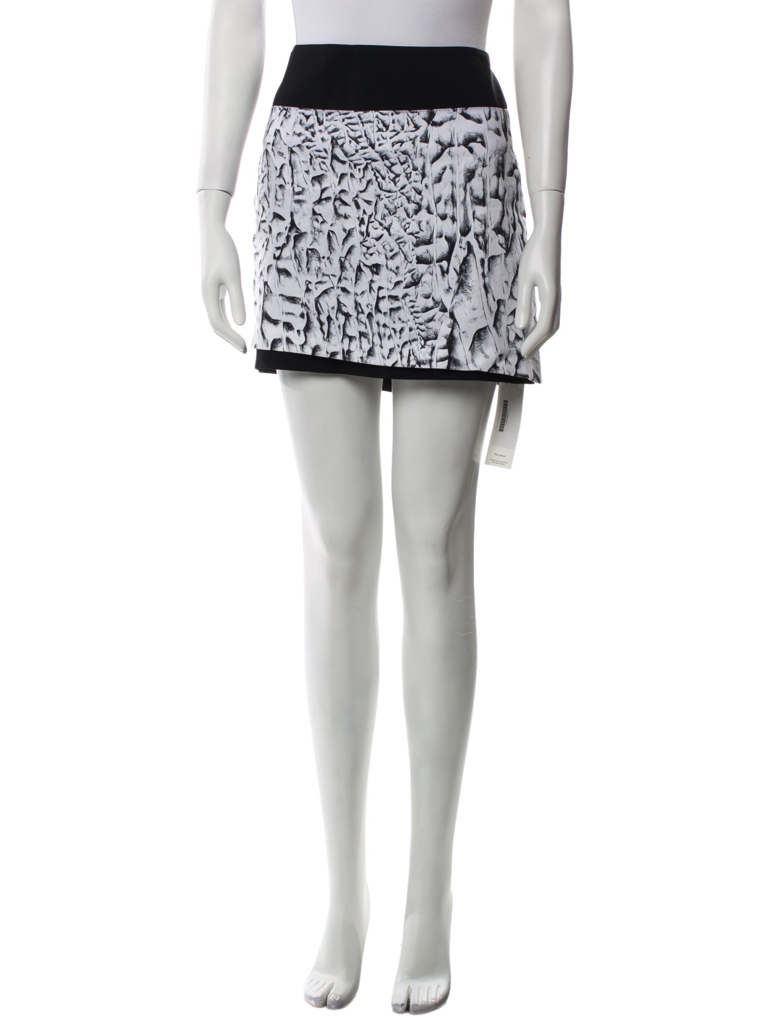 Helmut Lang Linen Mini Skirt